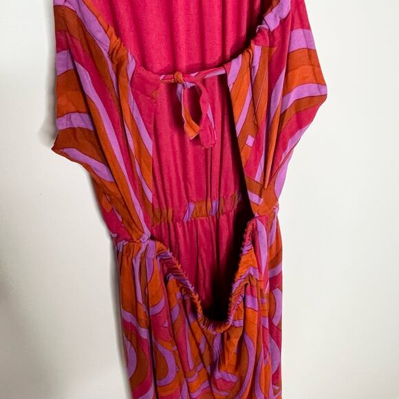 Faithful The Brand Anthropologie Womens Naira Jumpsuit 6 La Condesa Print Pink - Picture 12 of 15